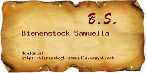 Bienenstock Samuella névjegykártya